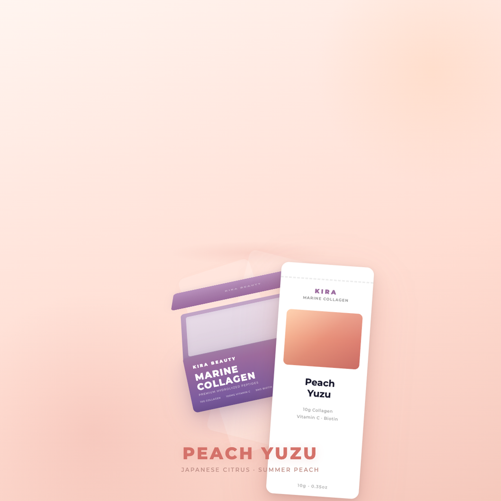 KIRA Beauty Marine Collagen - Peach Yuzu Flavor Sachet